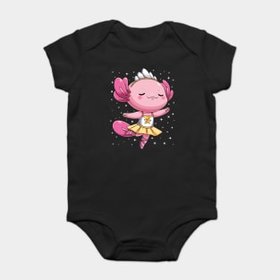 "Balletlotl: Axolotl Ballerina Baby Bodysuit